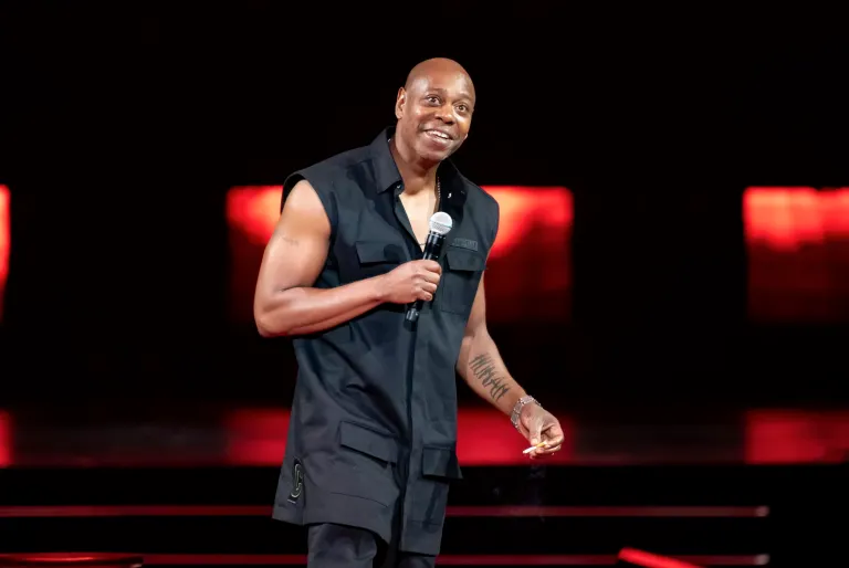 Comedian Dave Chappelle performs at Madison Square Garden