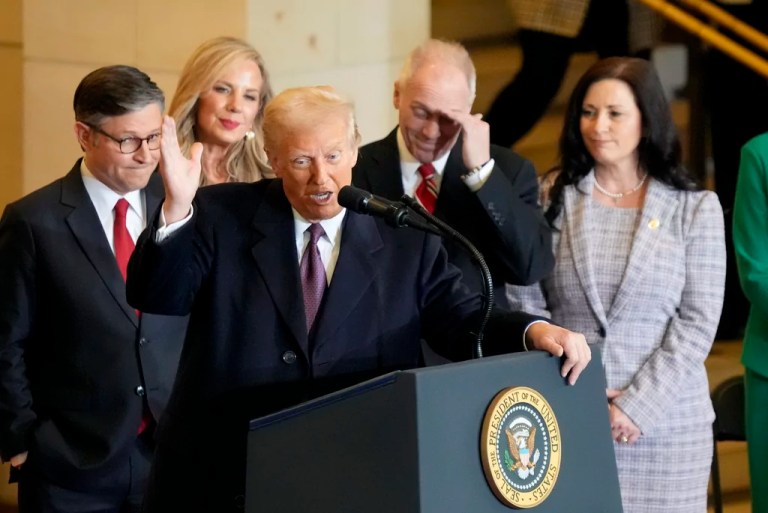 Trump takes shots at Biden, Pelosi, and Jan. 6 committee moments after optimistic inaugural speech