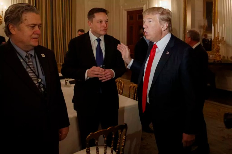 Bannon and Musk feud to be influential ‘first buddy’ who has Trump’s ear