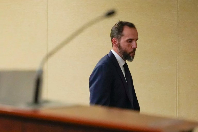 Special counsel Jack Smith arrives to speak about an indictment of former President Donald Trump.