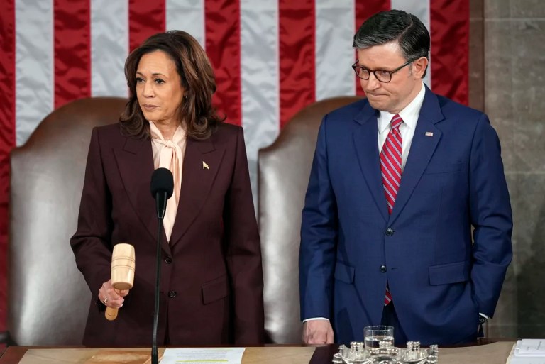 Kamala Harris certifies her electoral loss