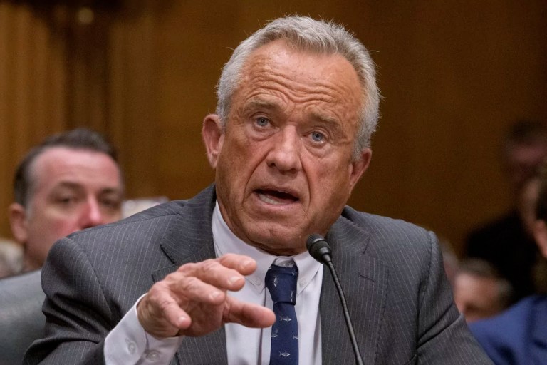 Robert F. Kennedy, Jr., President Trump's nominee to serve as Secretary of Health and Human Services testifies during a Senate Committee on Health, Education, Labor and Pensions hearing for his pending confirmation on Capitol Hill, Thursday, Jan. 30, 2025, in Washington.