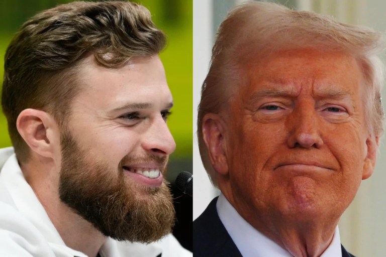 Chiefs kicker Harrison Butker meets with Trump in Oval Office