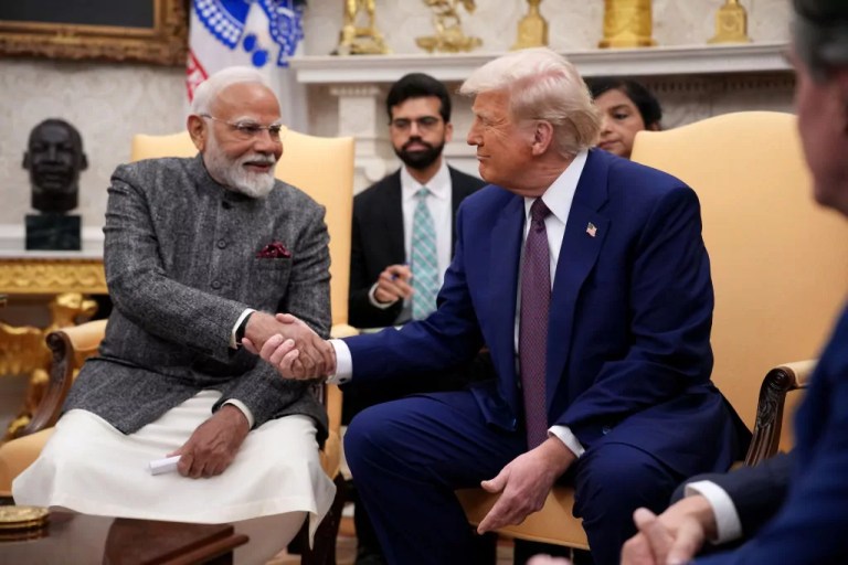 President Donald Trump and Indian Prime Minister Narendra Modi.
