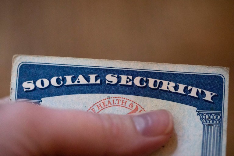 FILE - A Social Security card is displayed Oct. 12, 2021, in Tigard, Ore.