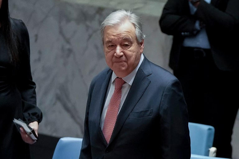 United Nations Secretary-General António Guterres.
