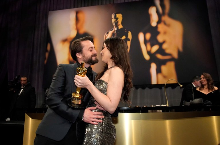 Kieran Culkin, winner of the award for best performance by an actor in a supporting role for 