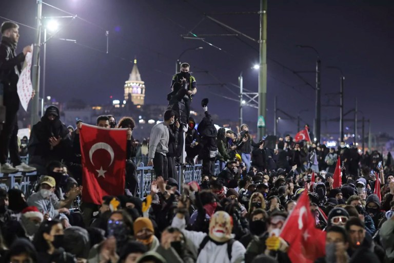 Turkey arrests over 1,300 Istanbul protesters as Erdogan rebukes ‘movement of violence’
