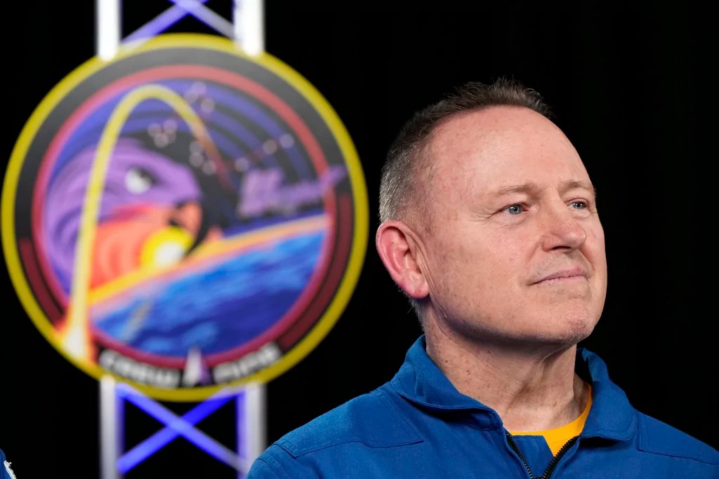 Astronaut Butch Wilmore is interviewed at Johnson Space Center