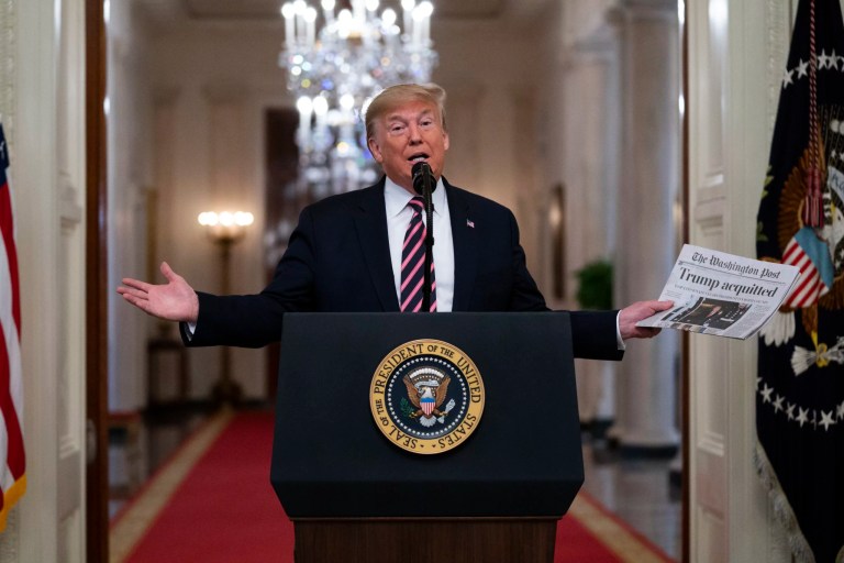 Trump signed impeachment report could fetch thousands at auction