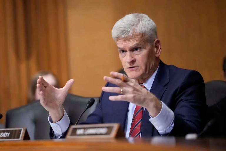 Bill Cassidy speaks at a hearing