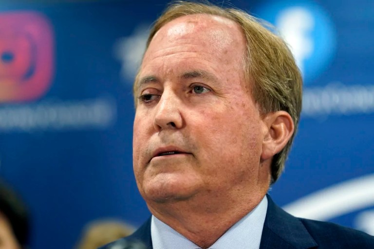FILE - Texas Attorney General Ken Paxton makes a statement at his office, May 26, 2023, in Austin, Texas. (AP Photo/Eric Gay, File)