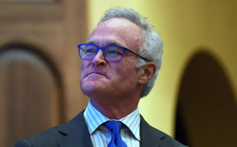 CBS News journalist and author Scott Pelley speaks before an audience about his 2019 book, Truth Worth Telling: A Reporter's Search for Meaning in the Stories of Our Times at Rollins College. (Photo by Paul Hennessy/SOPA Images/LightRocket via Getty Images)