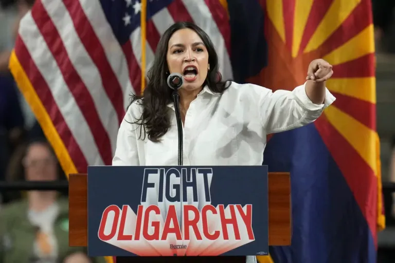 Rep. Alexandria Ocasio-Cortez, D-N.Y., speaks during a 