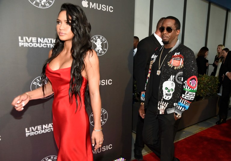 Cassie Ventura, left, and Sean 