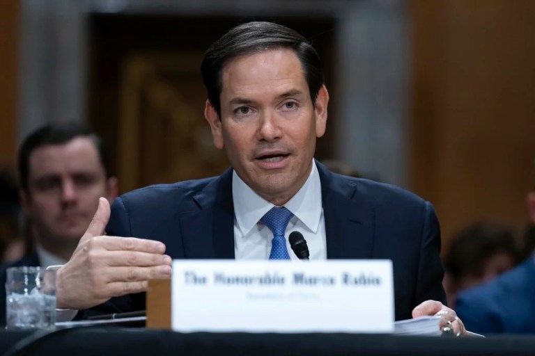 Secretary of State Marco Rubio testifies before the Senate Committee on Foreign Relations hearing to examine President Donald Trump's proposed budget request for fiscal 2026 for the Department of State on Capitol Hill in Washington, Tuesday, May 20, 2025.
