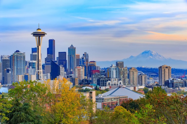 The Seattle skyline.