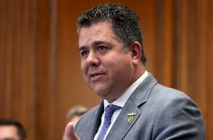 Rep. Nick LaLota, (R-NY), speaks during a news conference, July 14, 2023, on Capitol Hill in Washington. LaLota is the Republican candidate in New York's First District.