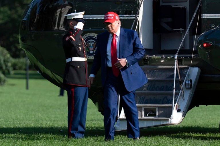 President Donald Trump says he's been freed from the 