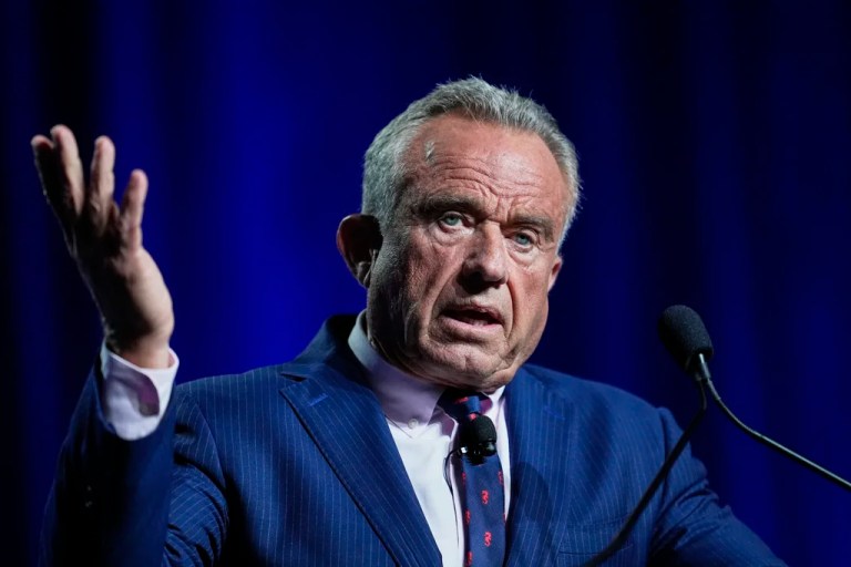 Health and Human Services Secretary Robert F. Kennedy Jr. speaks at the Rx and Illicit drug Summit, Thursday, April 24, 2025, in Nashville, Tennessee.