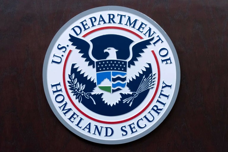 The seal of the Department of Homeland Security.