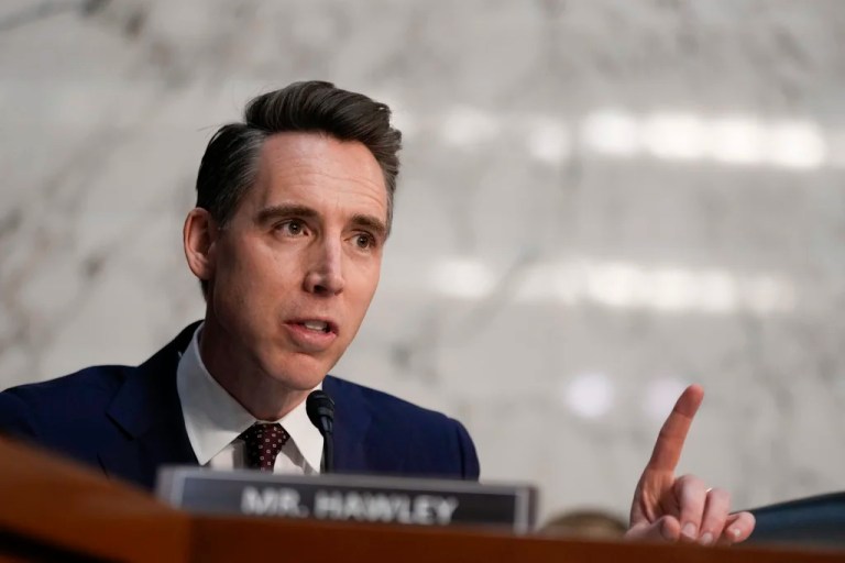 Josh Hawley takes up Trump’s torch to punish flag burners