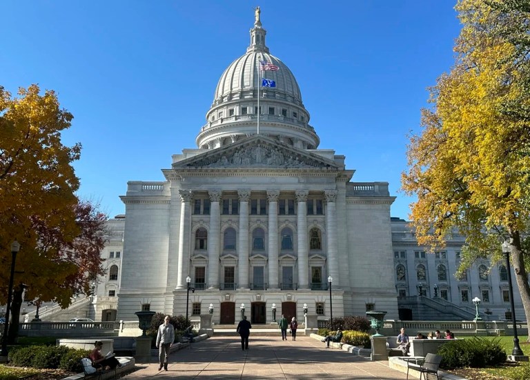 The Wisconsin Capitol is seen, Oct. 24, 2023, in Madison, Wis. (AP Photo/Scott Bauer, File)