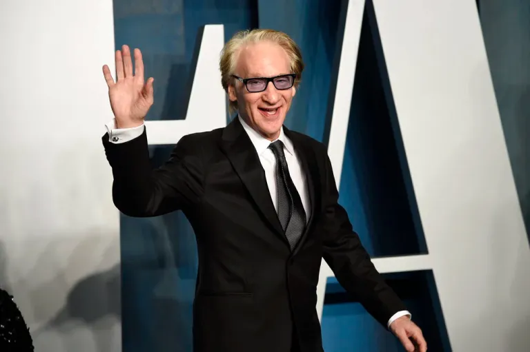 Bill Maher arrives at the Vanity Fair Oscar Party
