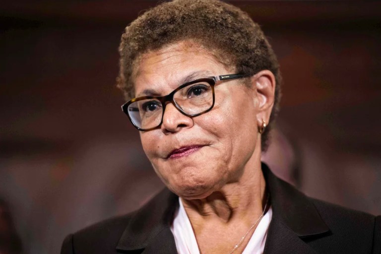 Mayor Karen Bass responds to the Trump administration's lawsuit as part of an 