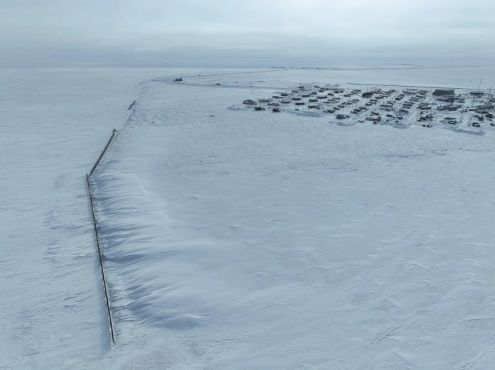 An aerial view of the village of Kaktovik, Alaska. (Nathan Gordon Jr.)