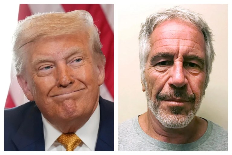 President Donald Trump and Jeffery Epstein.