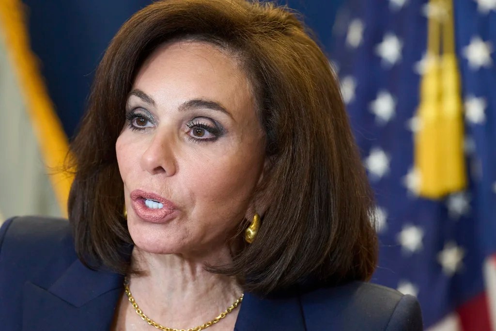 A close-up of Jeanine Pirro