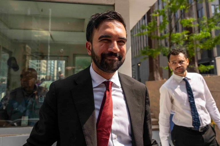 New York City Democratic mayoral candidate Zohran Mamdani leaves a press conference outside the Jacob K. Javits federal building Thursday, Aug. 7, 2025, in New York.