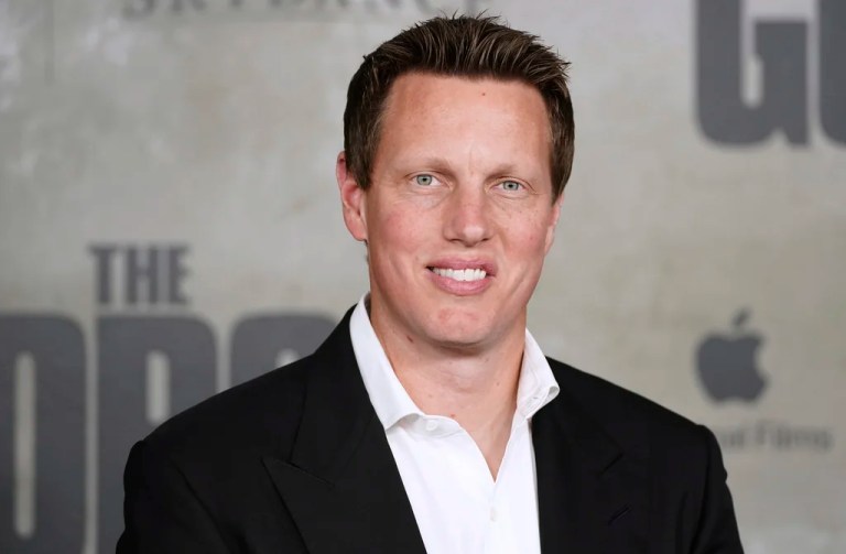 Skydance Media founder David Ellison poses for photos.