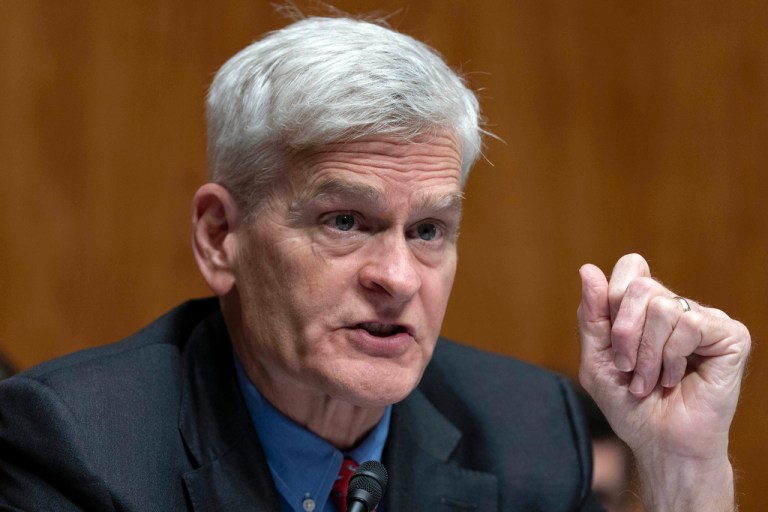 Senate Committee on Health, Education, Labor, and Pensions Chairman Sen. Bill Cassidy, R-La., speaks during a hearing to examine reviewing recent events at the Centers for Disease Control and Prevention and implications for children's health on Capitol Hill, in Washington Wednesday, Sept. 17, 2025. (AP Photo/Jose Luis Magana)