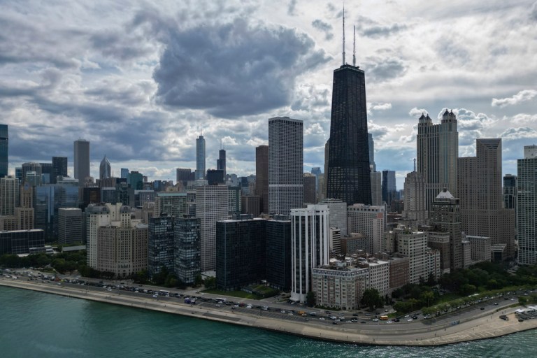 The Chicago city skyline is seen Wednesday, Aug. 27, 2025.