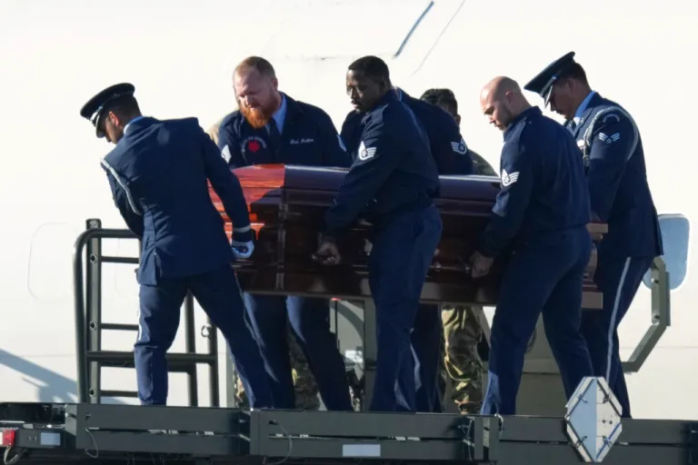 Casket of CEO and co-founder of Turning Point USA Charlie Kirk