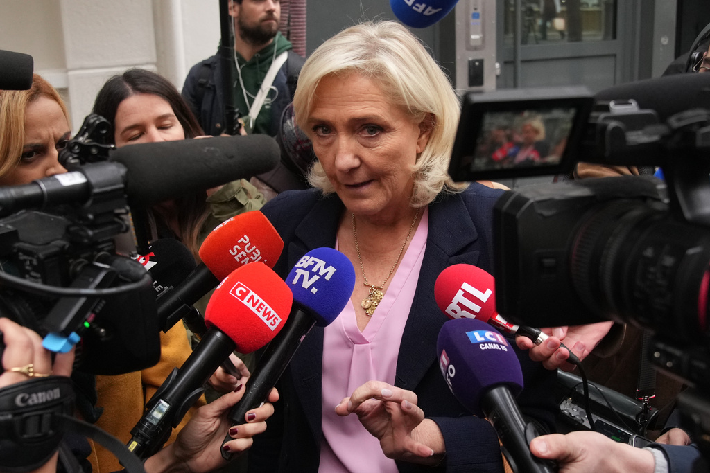 French right-wing leader Marine Le Pen.