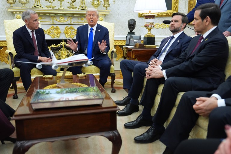 President Donald Trump suggested that he is considering some tariff relief for Canadian goods Tuesday afternoon.