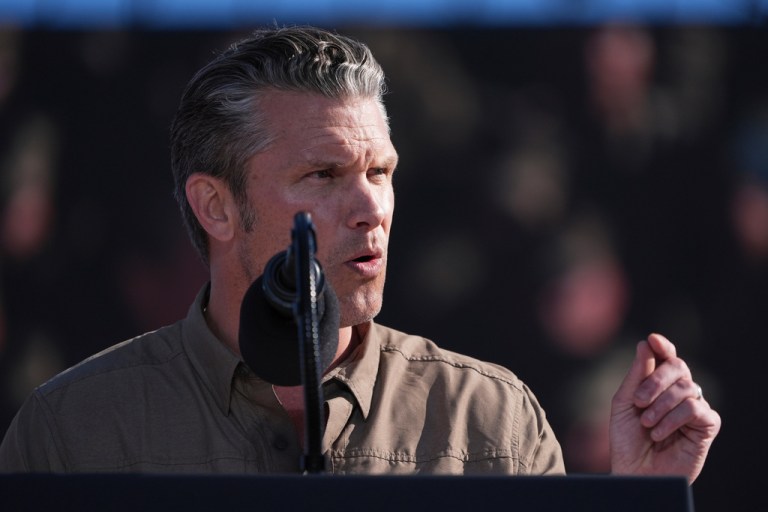 War Secretary Pete Hegseth.