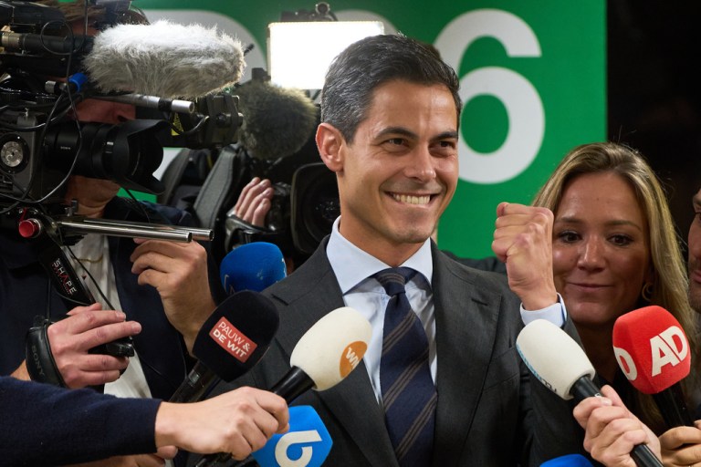 Democrats 66 leader Rob Jetten.