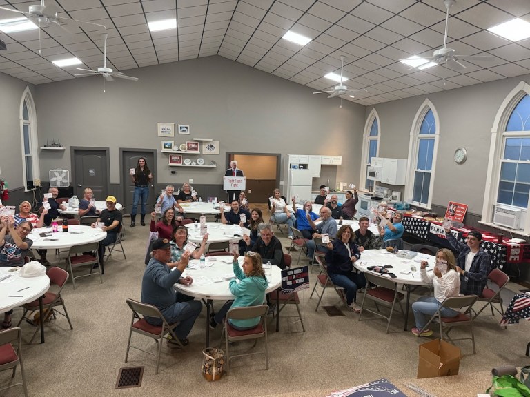 Tricia Aulbach, regional coordinator for Early Vote Action, led a group of volunteers to send out over 10,000 postcards to Amish voters in Pennsylvania, many of them located in Lawrence and Mercer counties in Western Pennsylvania as a reminder to vote 