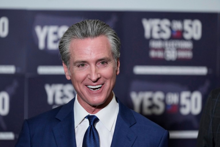 California Gov. Gavin Newsom (D).