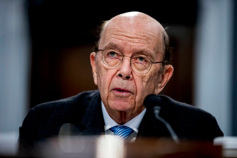 FILE - In this Tuesday, March 10, 2020, file photo, Commerce Secretary Wilbur Ross testifies before a House Appropriations subcommittee on Capitol Hill, in Washington.