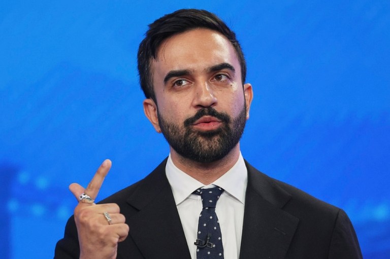 Democratic mayoral candidate Zohran Mamdani speaks during a Democratic mayoral primary debate, June 4, 2025, in New York. (AP Photo/Yuki Iwamura, Pool, File)