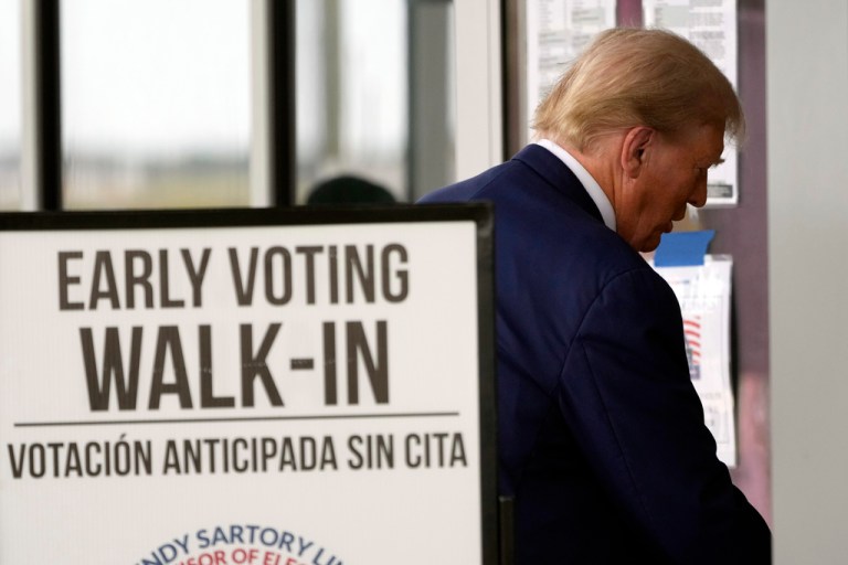 Republican presidential nominee former President Donald Trump.