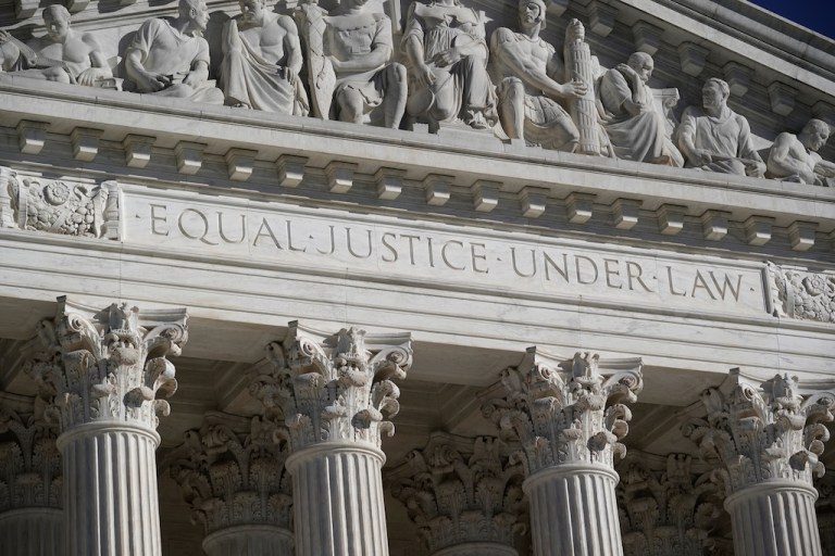 The Supreme Court's facade.