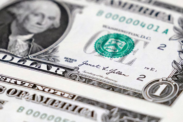 A newly printed U.S. dollar bill is shown at the Bureau of Engraving and Printing's Western Currency Facility in Fort Worth, Texas, on Dec. 8, 2022. Across the developing world, many countries are fed up with America's dominance of the global financial system — and especially the power of the dollar.