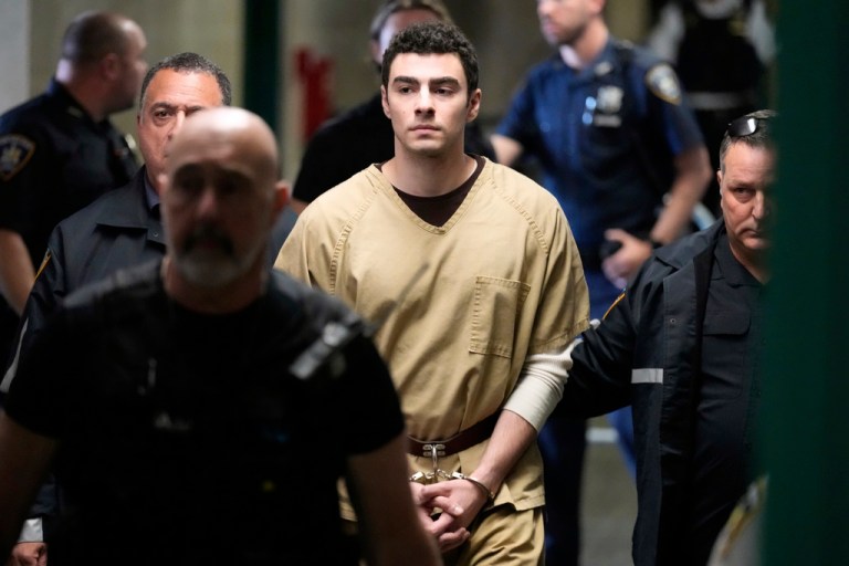 Luigi Mangione is escorted into Manhattan state court in New York