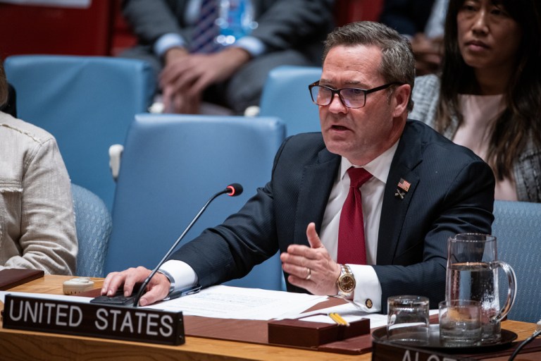 U.S. ambassador to the U.N. Mike Waltz.